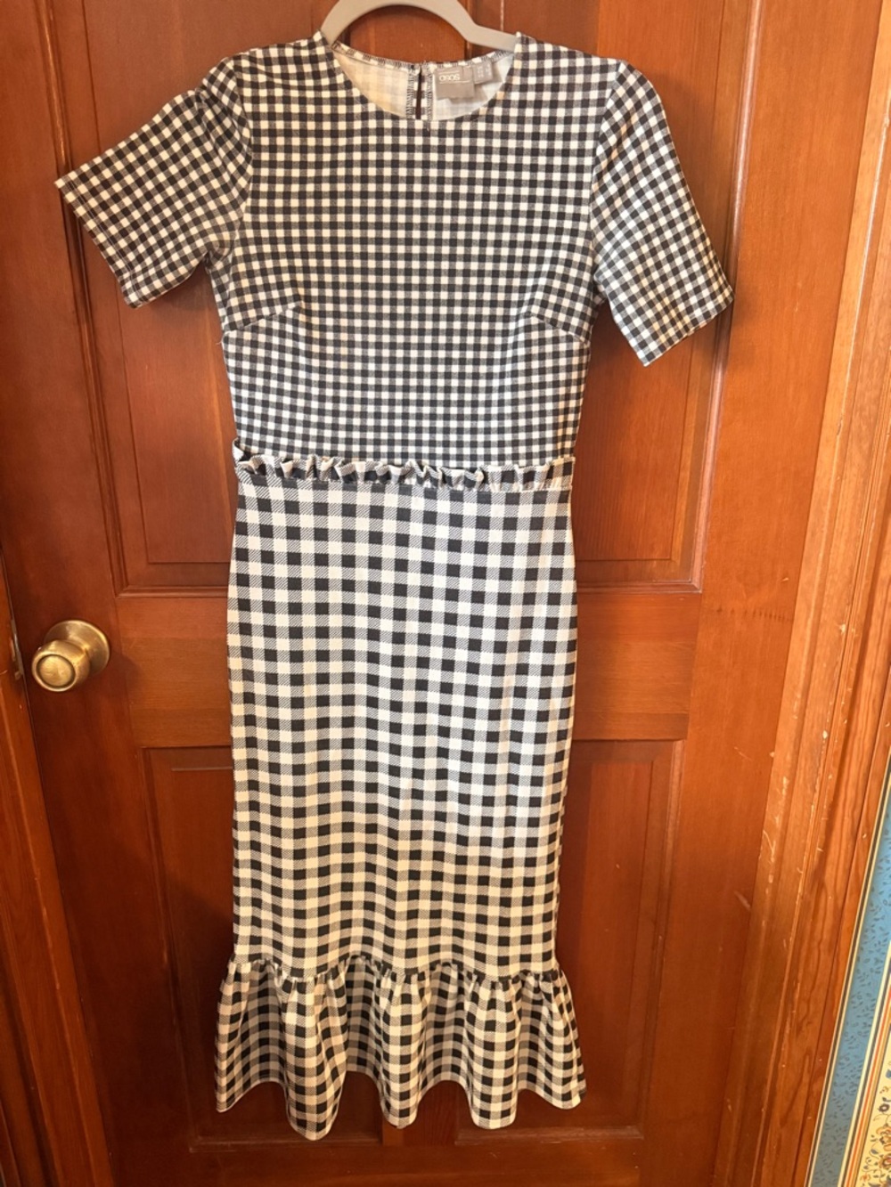 ASOS Black and White Gingham Dress